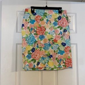 TALBOTS Floral midi skirt